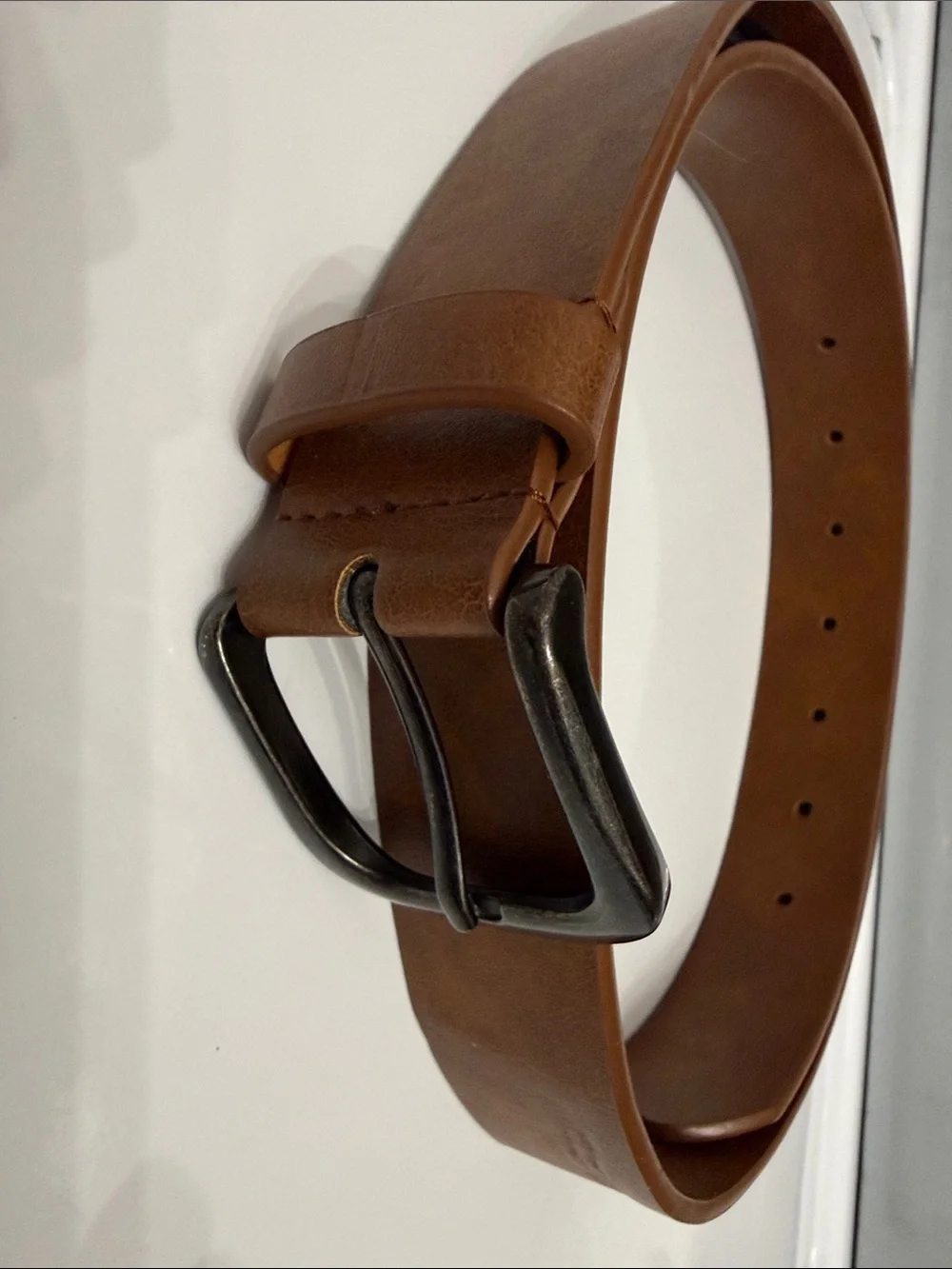 🥳 5 for $25 BUNDLE ASOS Brown Faux Leather Belt with Black Buckle